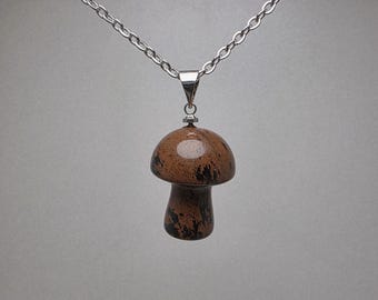 Mahogany Obsidian Mushroom