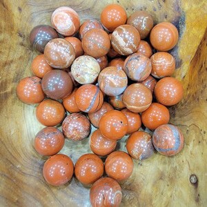 Red Jasper Mini Sphere (Roughly 19 to 20 mm)