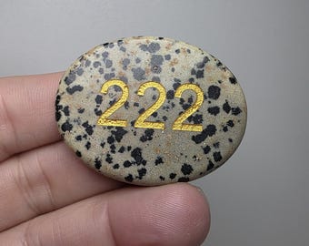 Dalmatian Stone Angel Number 222 (Roughly 1-3/4")