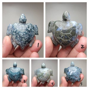 Moss Agate Sea Turtle (You pick)