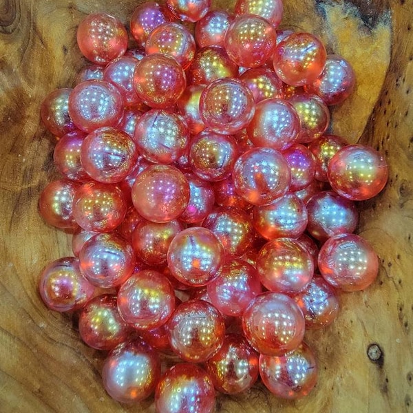 Red Jelly Aura Quartz Mini Sphere (Roughly 18 to 20 mm)