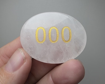 Quartz Angel Number 000 (Roughly 1-3/4")