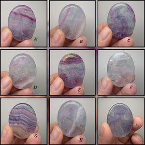 Fluorite Worry Stone (You pick) (Roughly 1-3/4")