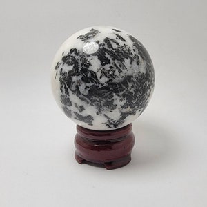 Zebra Marble Sphere (62.4 mm) &quot;Zebra Jasper&quot;