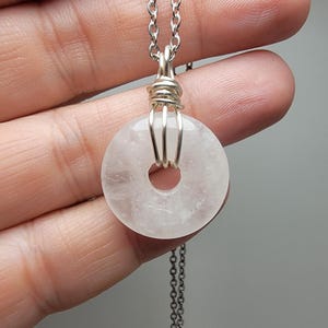Small Snow Quartz Pi Stone