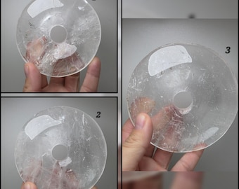 Large Clear Quartz Pi Stone (You pick) (Roughly 4")