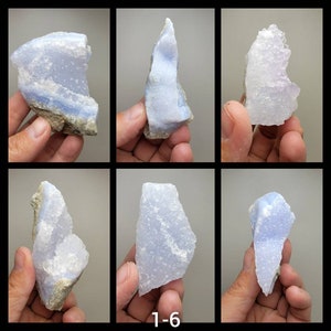 Rough Druzy Blue Lace Agate (You pick)