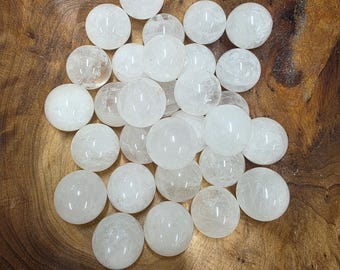 Snow Quartz Mini Sphere (Roughly 19-20 mm)