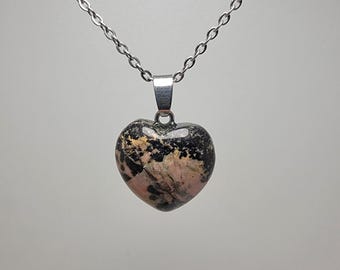 Rhodonite Heart