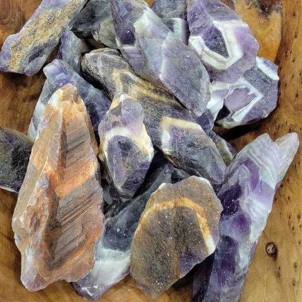 Rough Chevron Amethyst Root