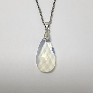Faceted Opalite Teardrop