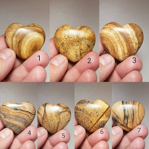 Picture Jasper Heart (You pick) (1-3/8&quot;)