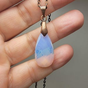 Faceted Opalite Teardrop