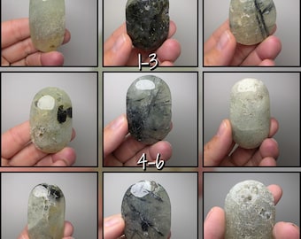 Prehnite Palm Stone (You pick) (With Significant Natural Rough)