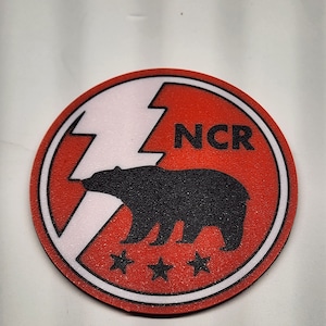Fallout NCR Coaster.  Great gift for the New California Republic loyalist and Nuka Cola enthusiasts alike!