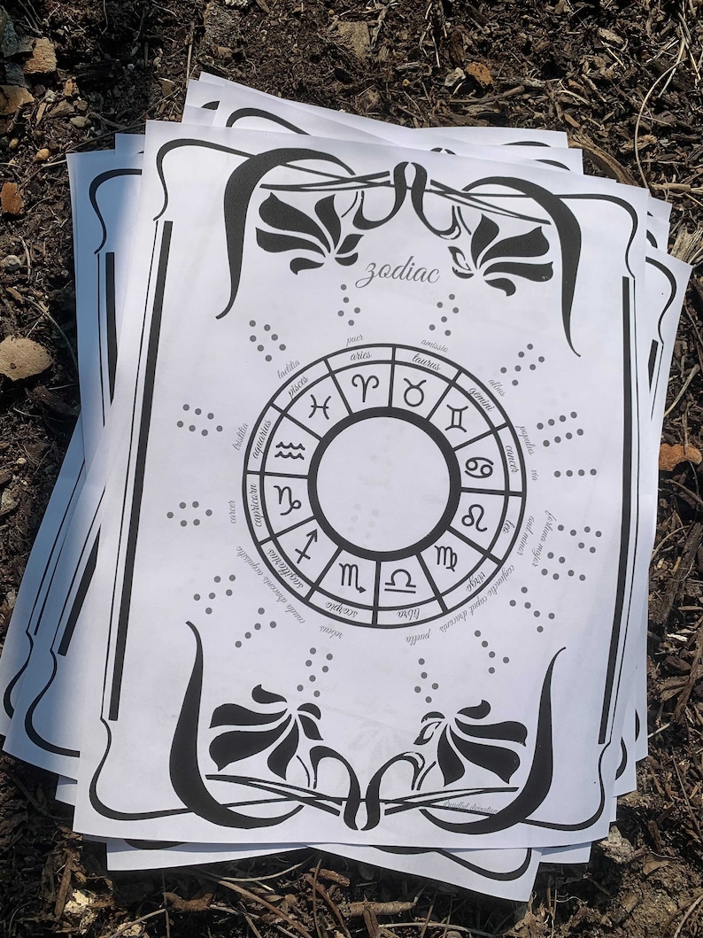 Geomancy Reference Tables PDF Etsy