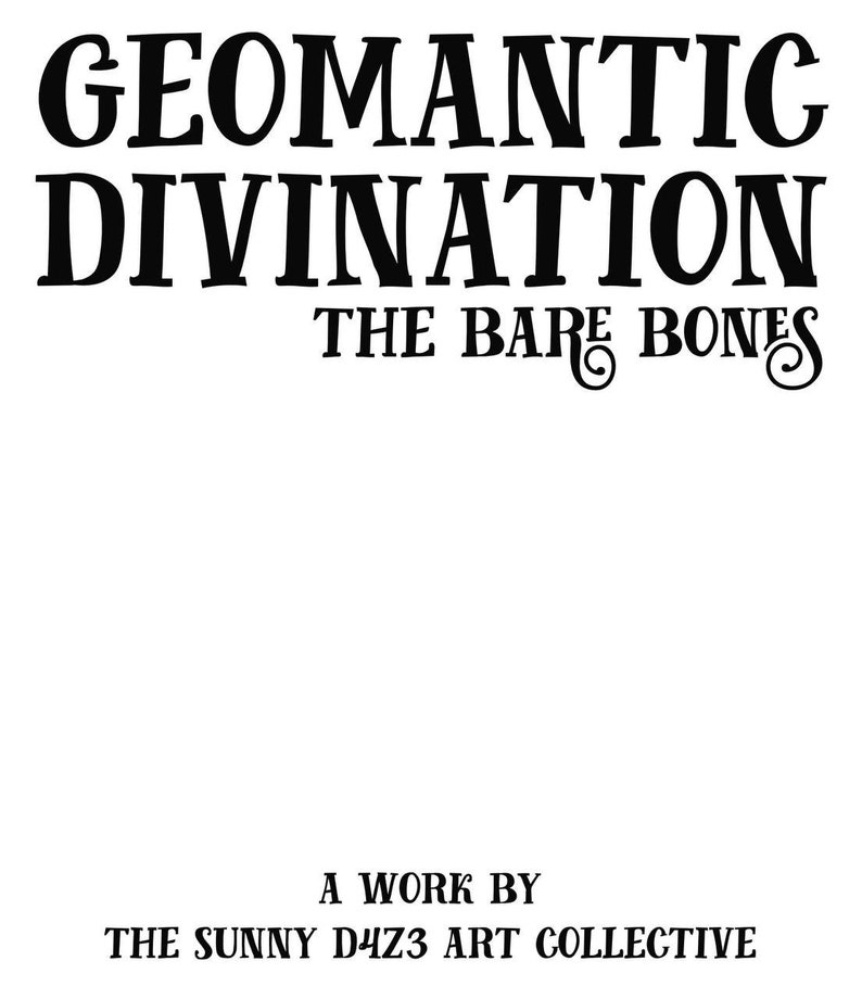 zine Geomantic Divination: The Bare Bones DIGITAL EDITION image 2