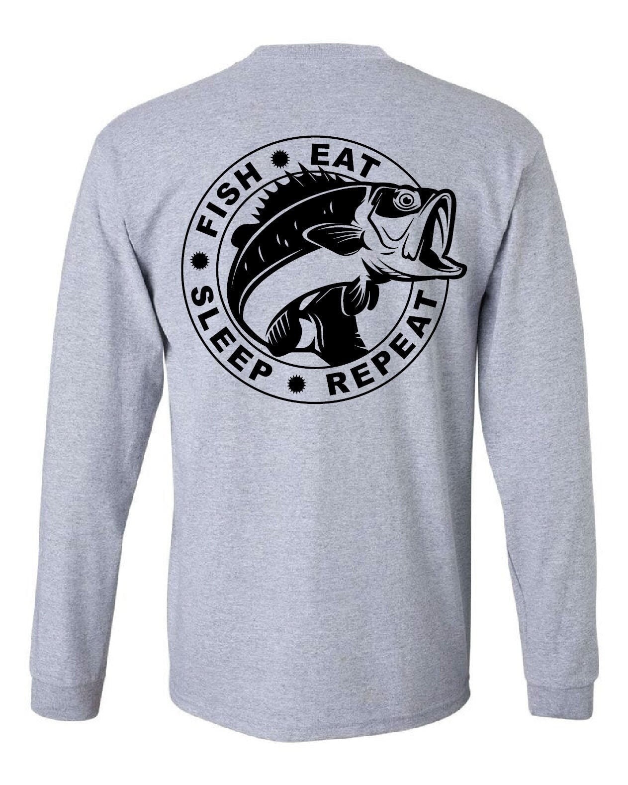 Long Sleeve Fishing Tee Fishing Shirt Gift For Fisher Long Etsy