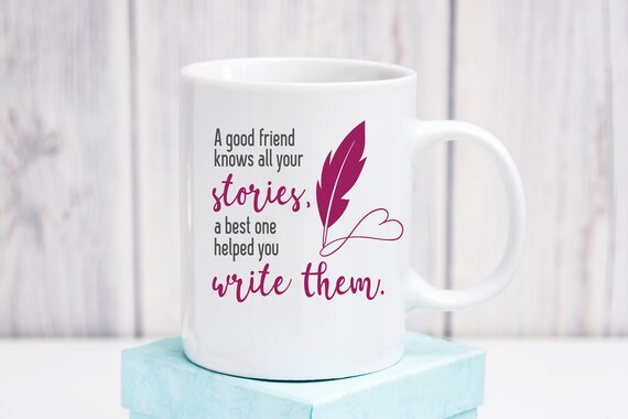 Greeting Card Card For Her Card #350b A Good Friend Knows All Your Stories.. Funny Card A Great Friend Helped You Write Them
