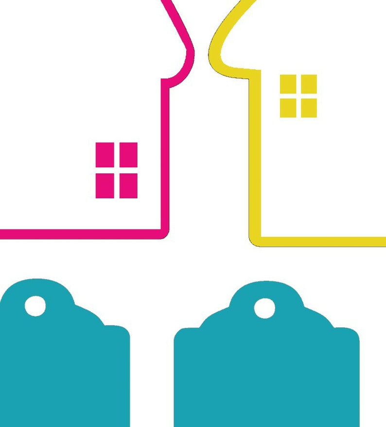 Download House Cut Gift Tags SVG File Crafts for Silhouette Cameo ...