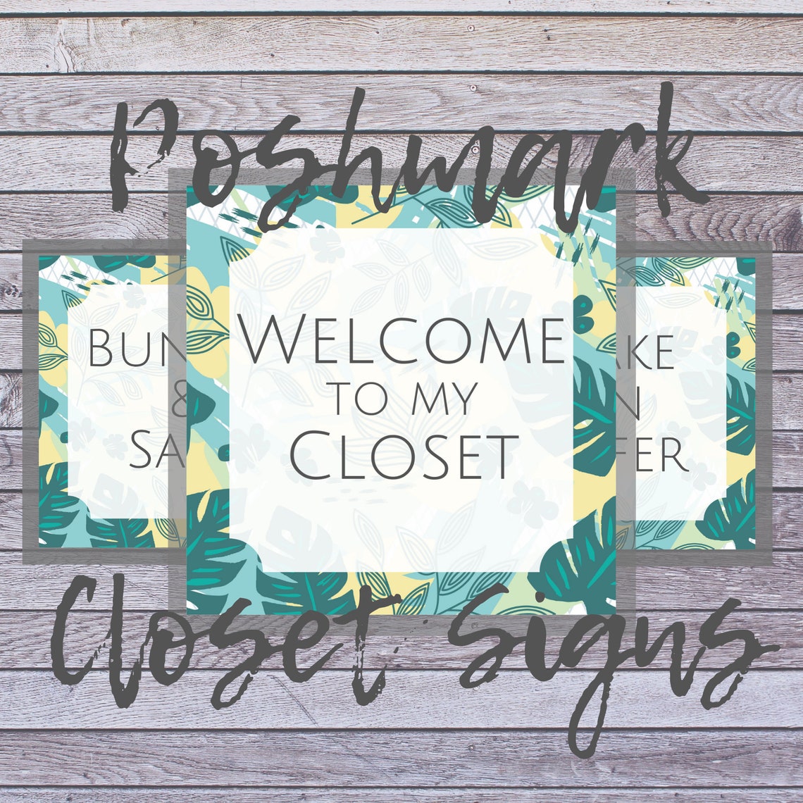 Poshmark Closet Signs Poshmark Signs Category Listings Etsy