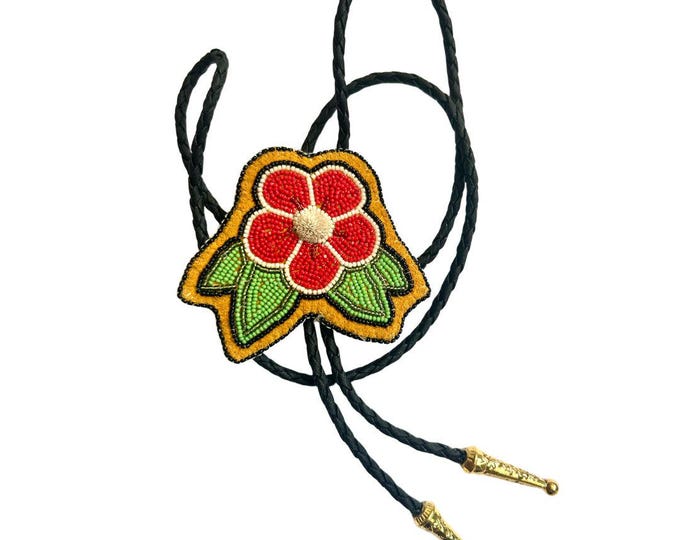Floral Bolo with Caribou Tufted Centre