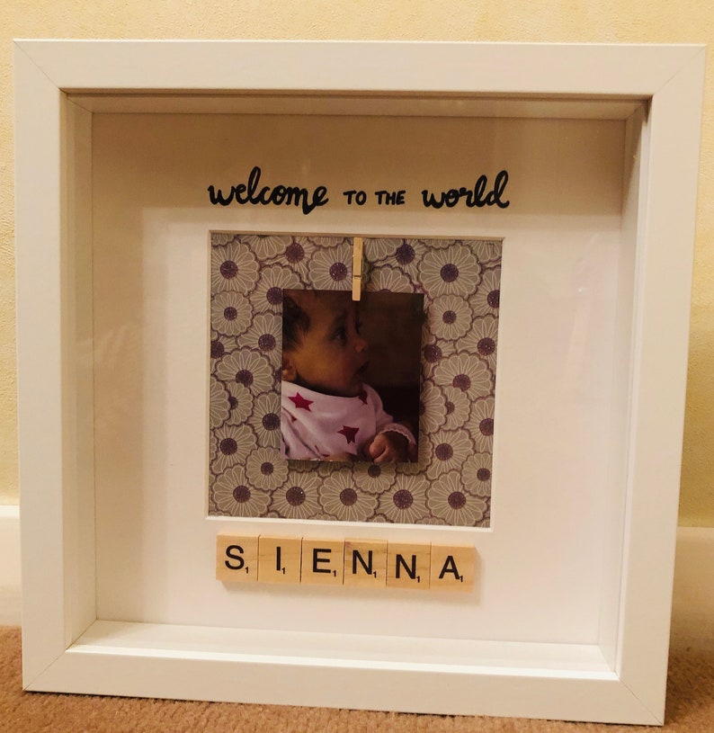 Personalised Welcome To The World Baby Photo Frame Gift