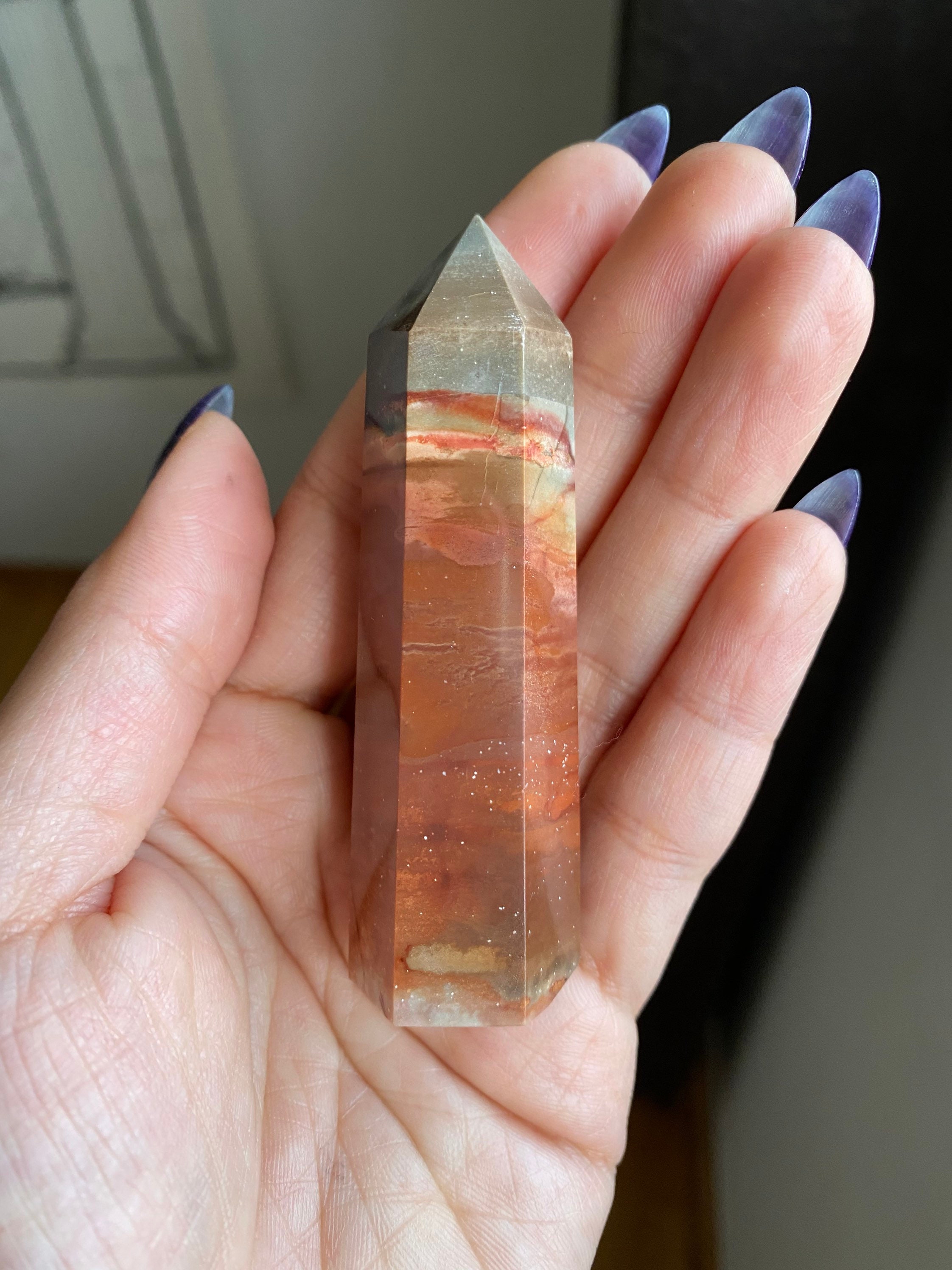 Polychrome Jasper Tower / Desert Jasper Tower Etsy