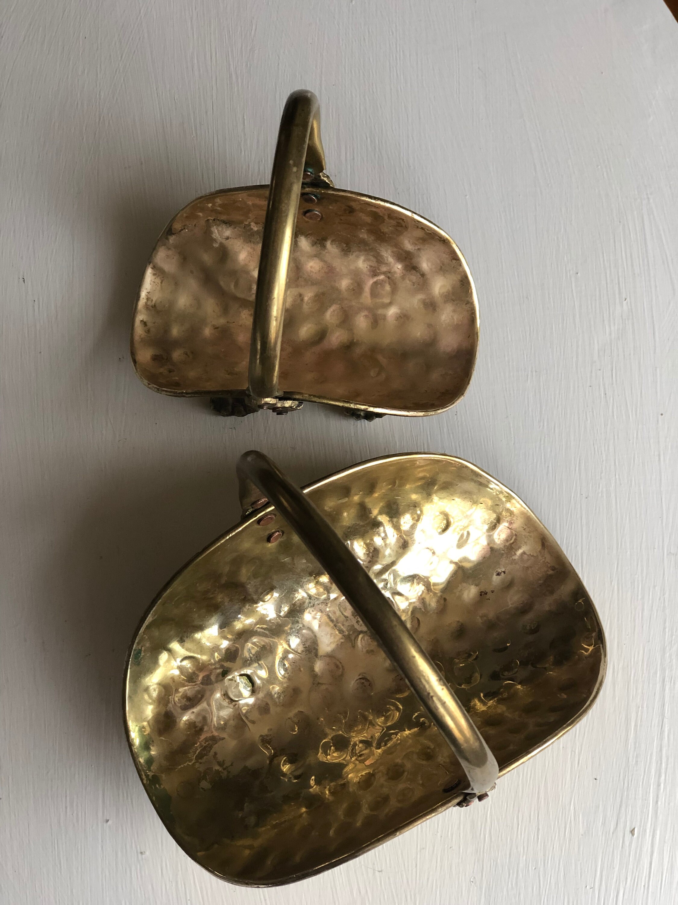 Par de soportes de registro de chimenea de latón en miniatura | Etsy