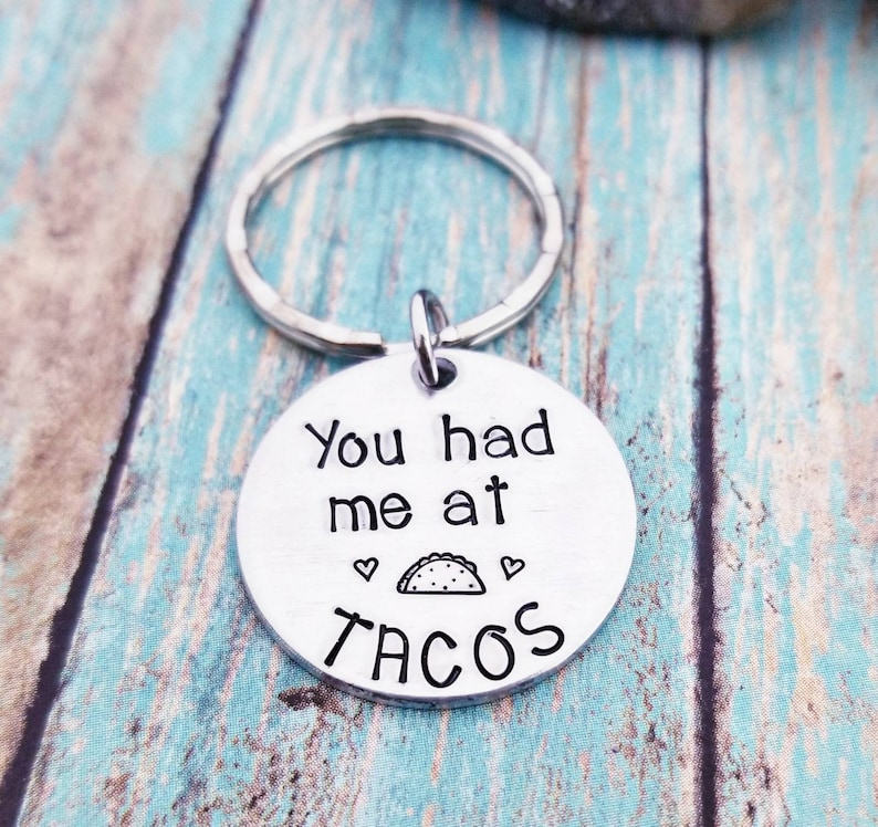 Taco Keychain You Had Me At Tacos 21st Birthday Gifts for Her Girlfriend Funny Boyriend Gifts Best Friend Key Ring Friendship Taco Gift