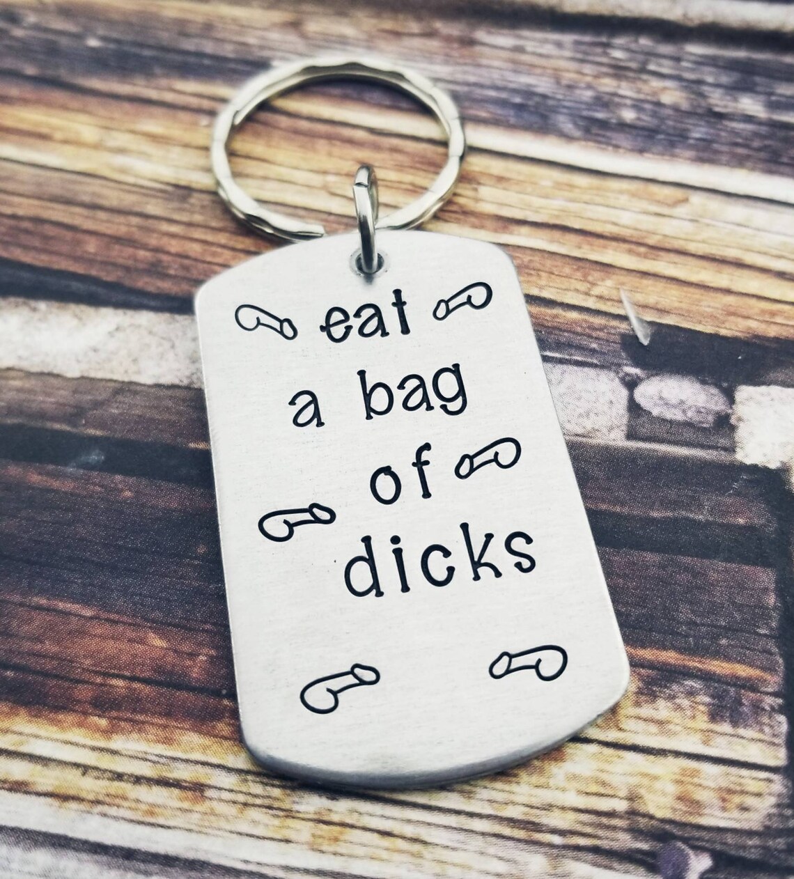 Eat a Bag of Dicks Funny Keychain Bachelorette Gag Gifts Etsy