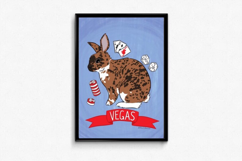 Rabbit Portrait Custom Pet Portrait