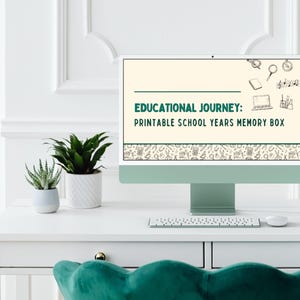 Printable School Years Memory Box | School Memory Box Kit | School Years | DIY Filing System | Gift for Mom | School Keepsakes | Memory Box