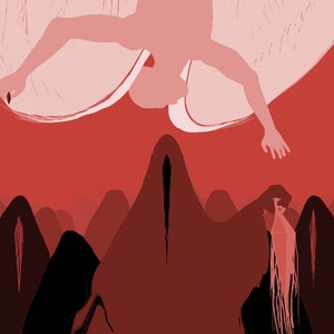 SILHOUETTE Angels Digital Art | Sci-Fi Poster | Horror Poster | Digital Print ONLY