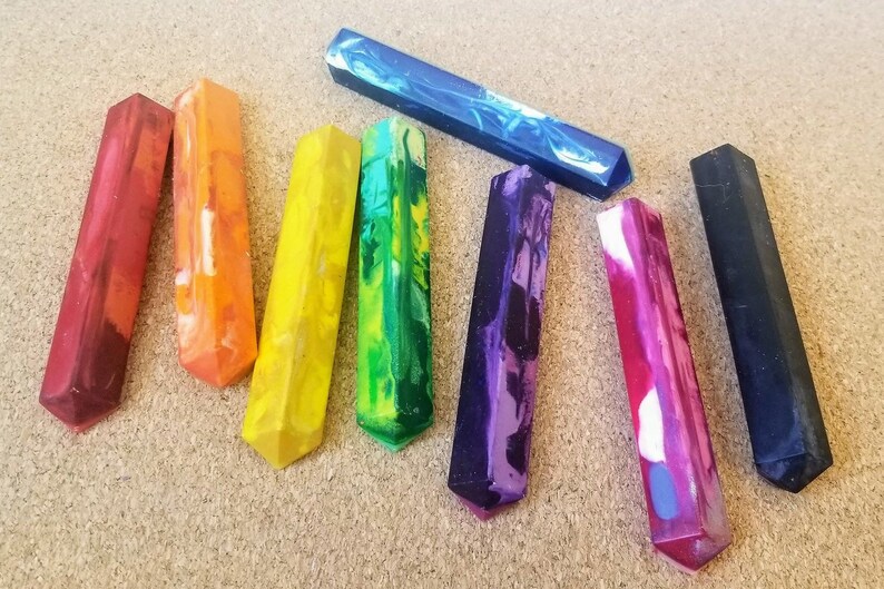 Colorful Gem Crayons Crystal Shaped Crayons to Write and Etsy
