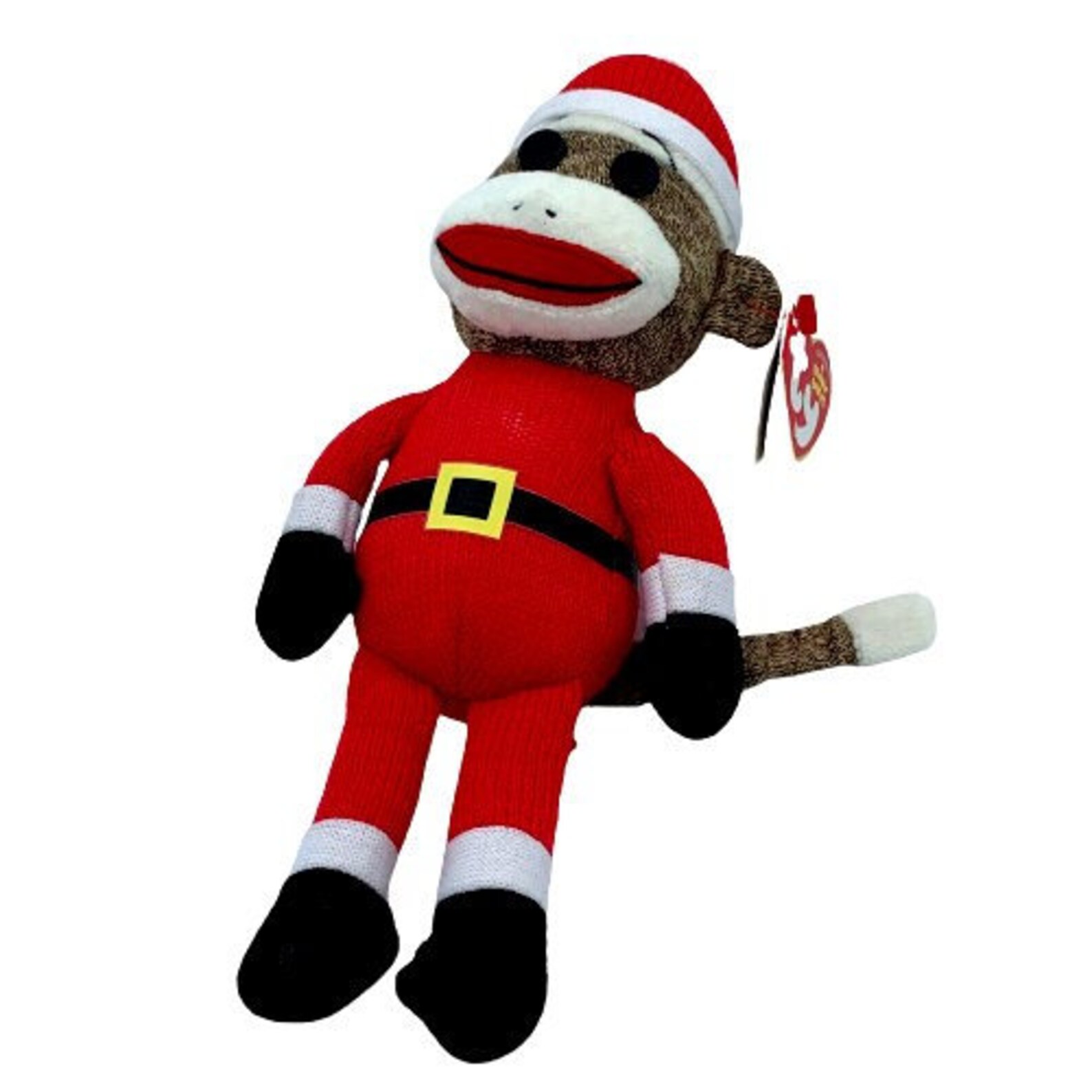 Plush Beanie Sock Monkey Christmas Santa Suit 10 Tall Etsy