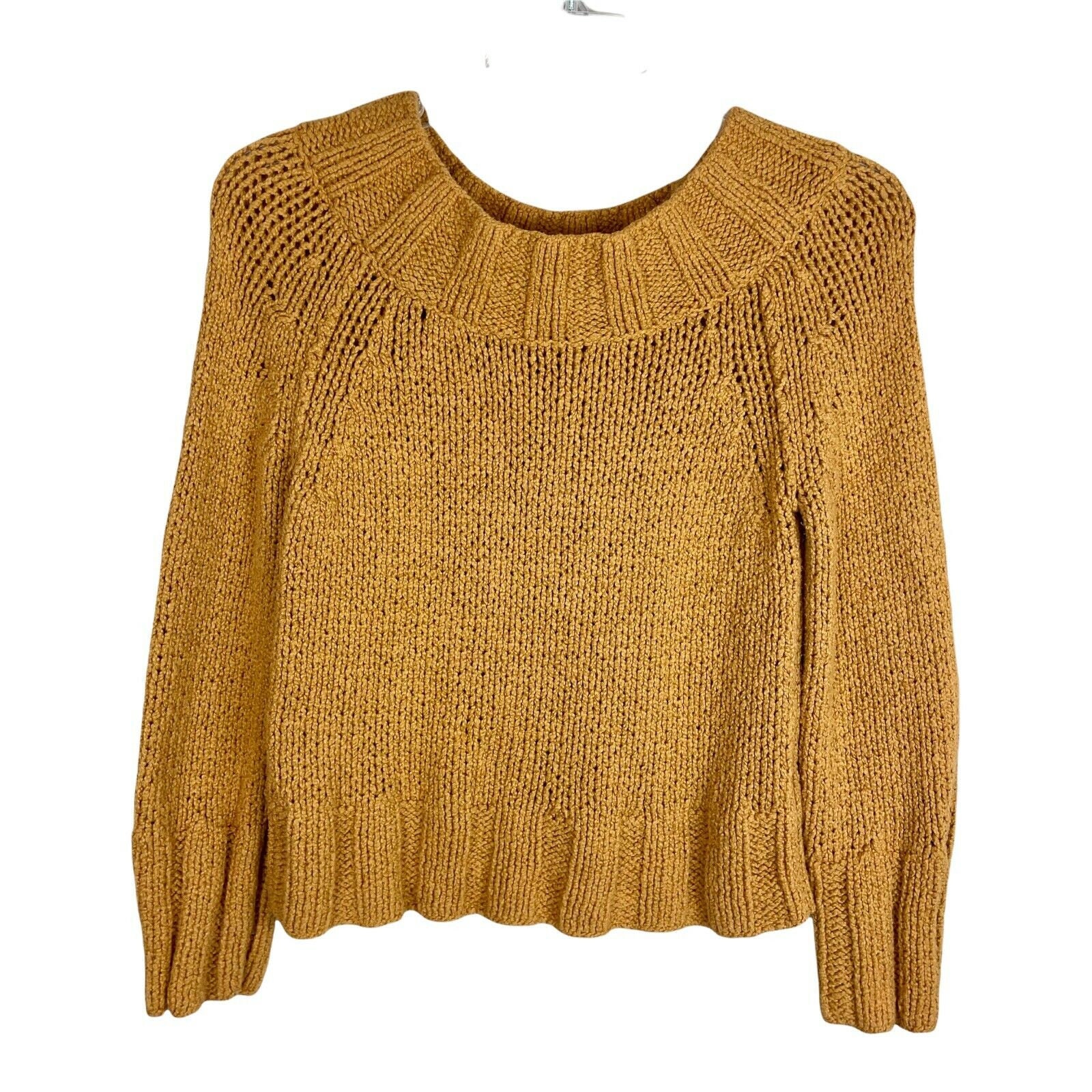 Free People Yellow Mustard Cotton Knit 