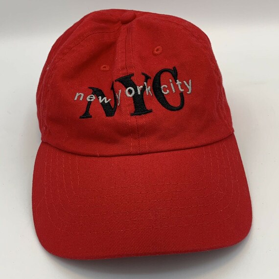 red nyc hat