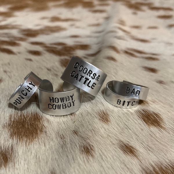 Custom Stamped Metal Ring