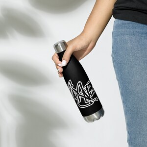 Tay Alexander- Stainless Steel Water Bottle Black/White