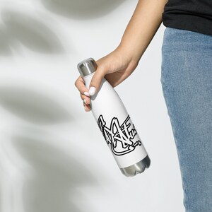 Tay Alexander- Stainless Steel Water Bottle White/White