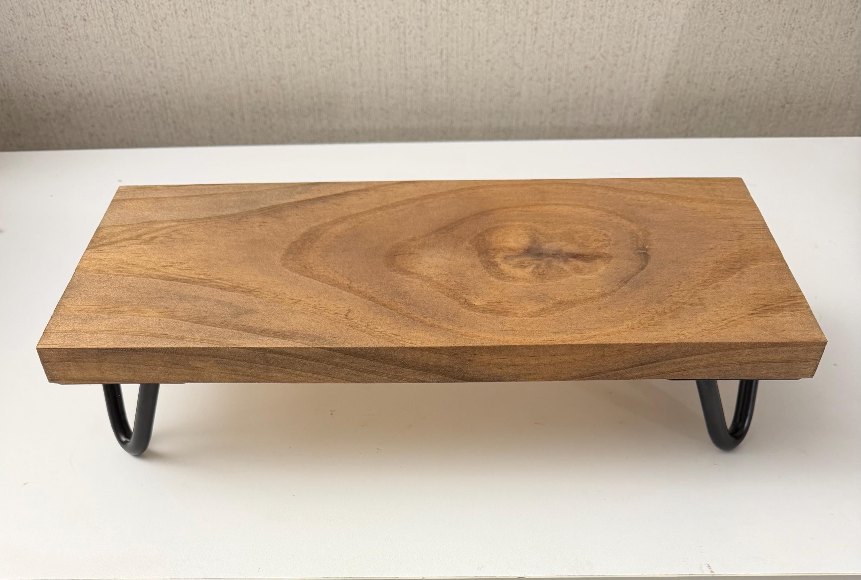Wood Face Riser Custom Wood Riser With Metal Legs, - Etsy