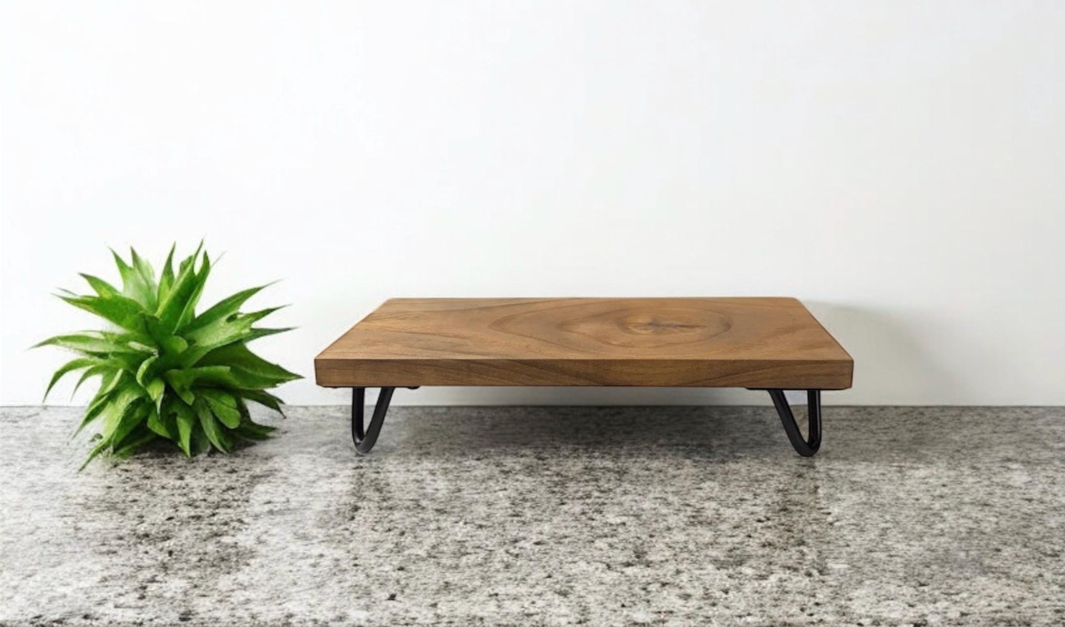 Custom Wood Riser With Metal Legs, - Etsy