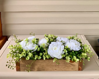Farmhouse floral arrangement, Farmhouse decor, wedding centerpiece, table centerpiece