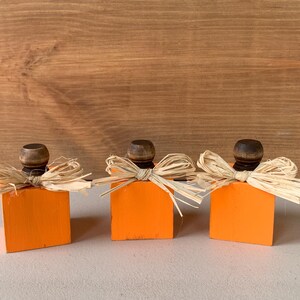 Mini Wood Pumpkins, Tier Tray Decor, Fall Decor