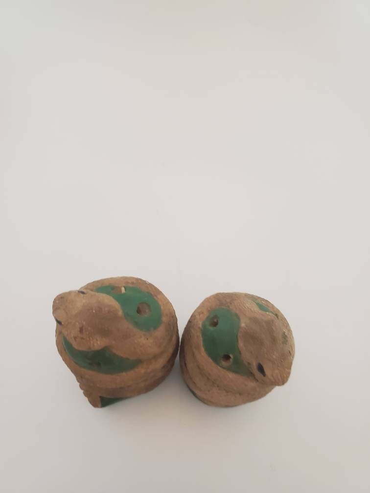 Vintage Rattlesnake Snake Salt and Pepper Shakers by Sullivan Etsy