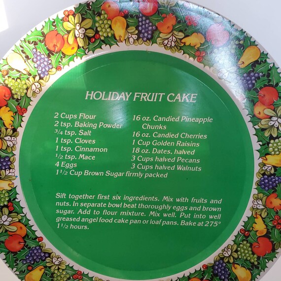 Vintage FRUIT/CHRISTMAS CAKE Baking Pans, 2 Round Cake Pans, Holiday Baking  