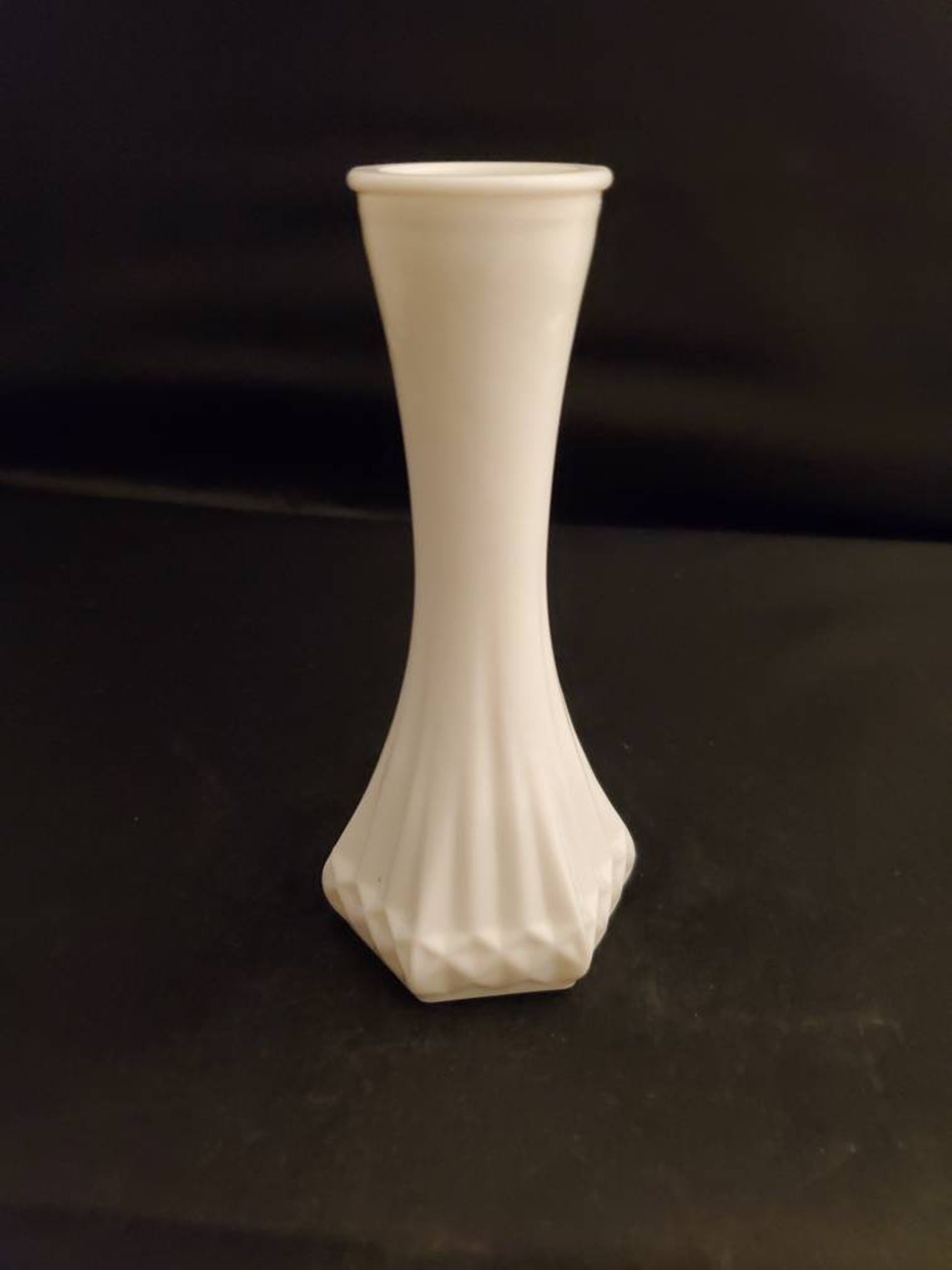 Vintage Milk Glass Bud Vase Hoosier Glass 4063 C Makers Mark Etsy