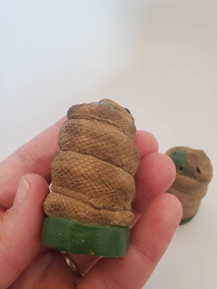 Vintage Rattlesnake Snake Salt and Pepper Shakers by Sullivan Etsy
