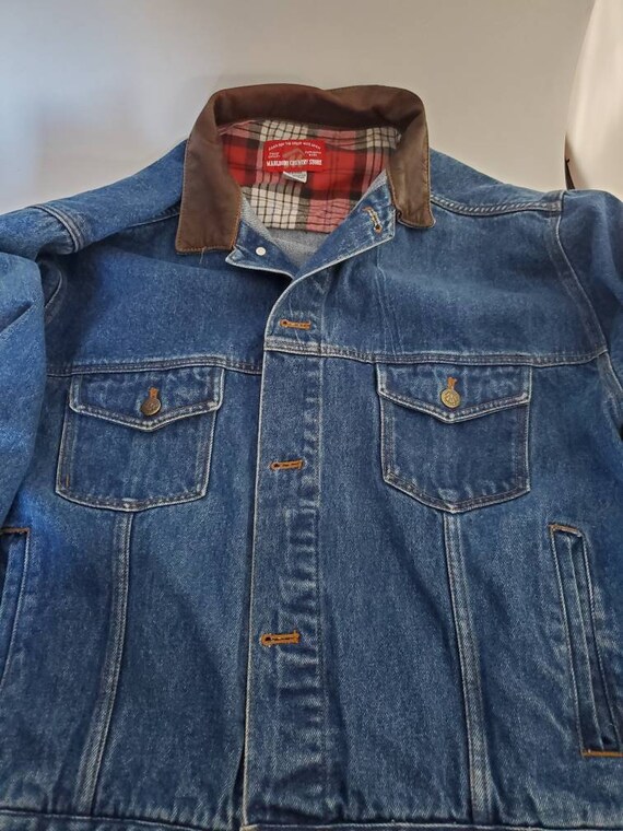 Vintage Marlboro Country Store plaid flannel inter